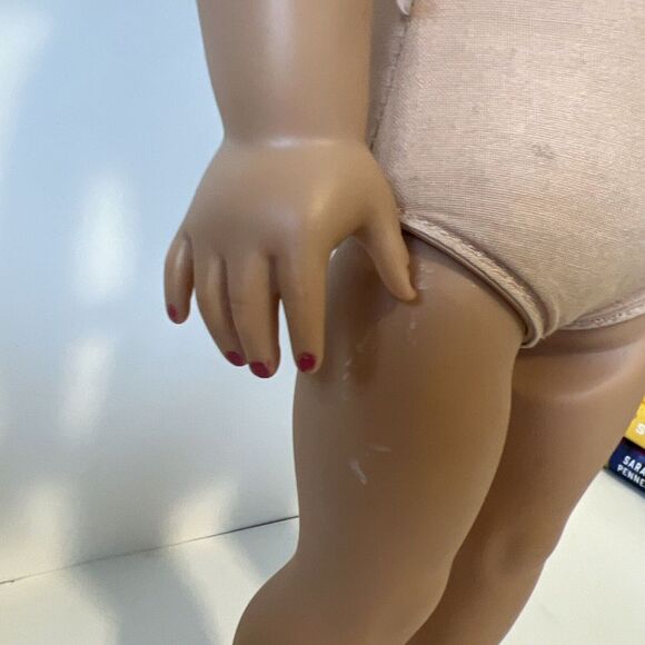 American Girl Just Like You 23 Doll 18" Brown Hair Blue Eyes Freckles - Picture 3 of 16